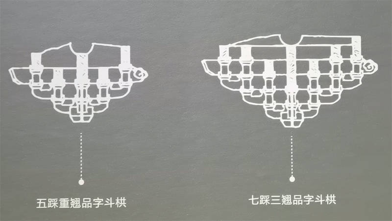 平杨镇汉代石阙一斗三升斗拱,和四川雅安县后汉高颐墓阙一斗二升斗拱