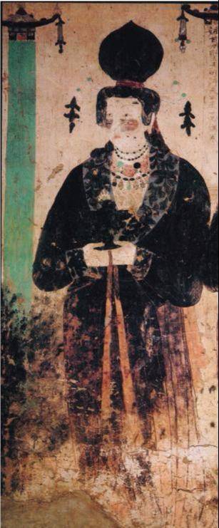 原创敦煌莫高窟五代时期回鹘公主供养像壁画中的传统服饰