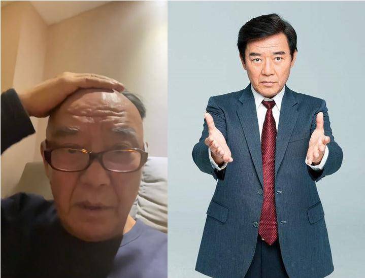 原创老戏骨李立群晒光头照后脑勺留一撮头发太喜感拍脑袋砰砰作响