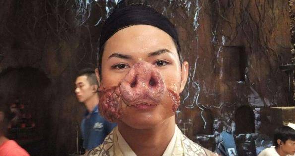 同样是扮演猪前三位都呆萌可爱最后一个看到就想吐