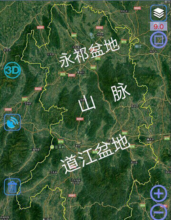 永州地形多样,以山地丘陵为主,其市境基本被山脉分割为南北两部分