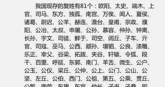 原创司马上官独孤欧阳等等历史上的这些复姓都去哪儿了