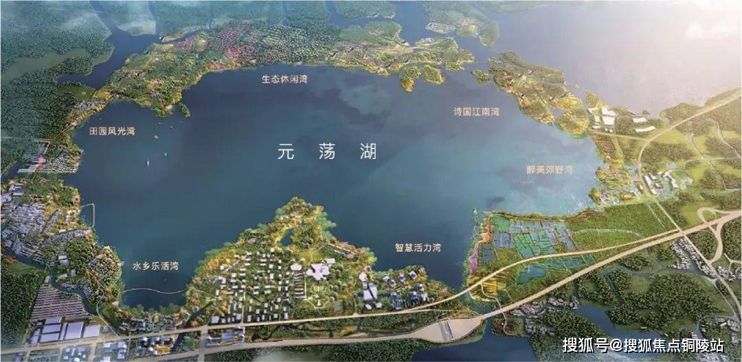 吴江春风湖滨的基地是元荡湖南岸伸向湖心的半岛,湖景如诗,湖滨如画