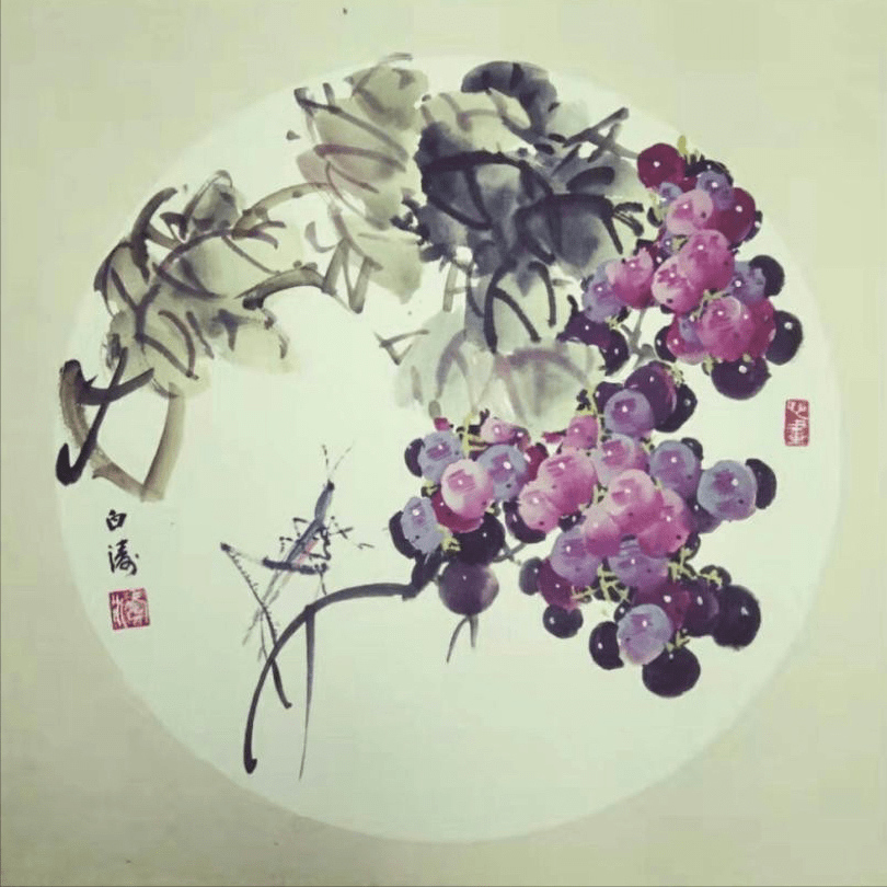 画家白涛作品在翰墨传情书画精英作品在线交易展览中售罄