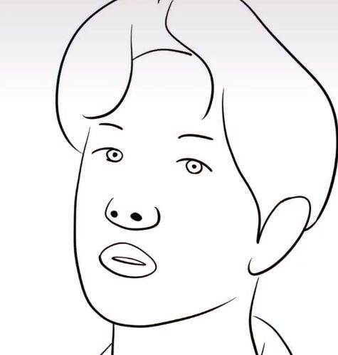 美术生白纸上画"王一博,第一眼:这是猪鼻子?