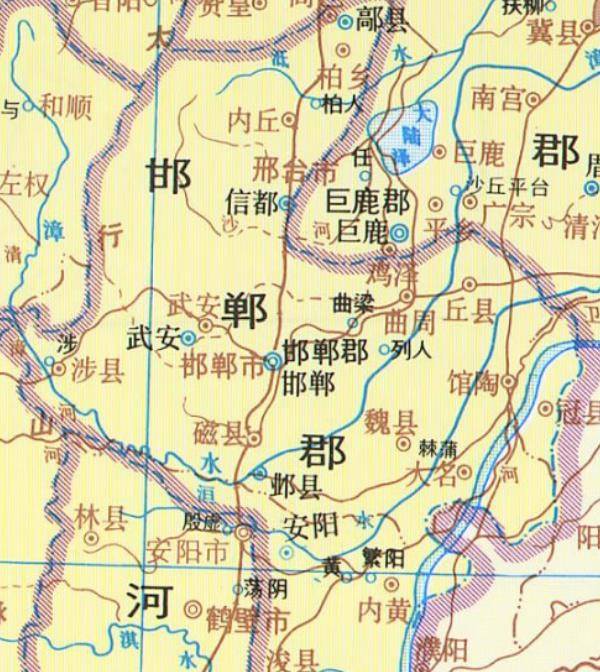 到了三国曹魏时期,设广平郡,曲梁城被设为了郡治所在,这是"广平"之名