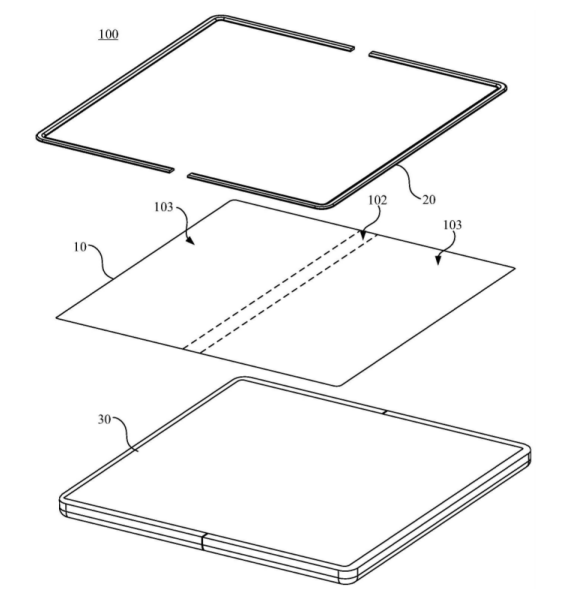 绿厂曝光最新折叠屏专利，或将实现折叠屏超窄边框？