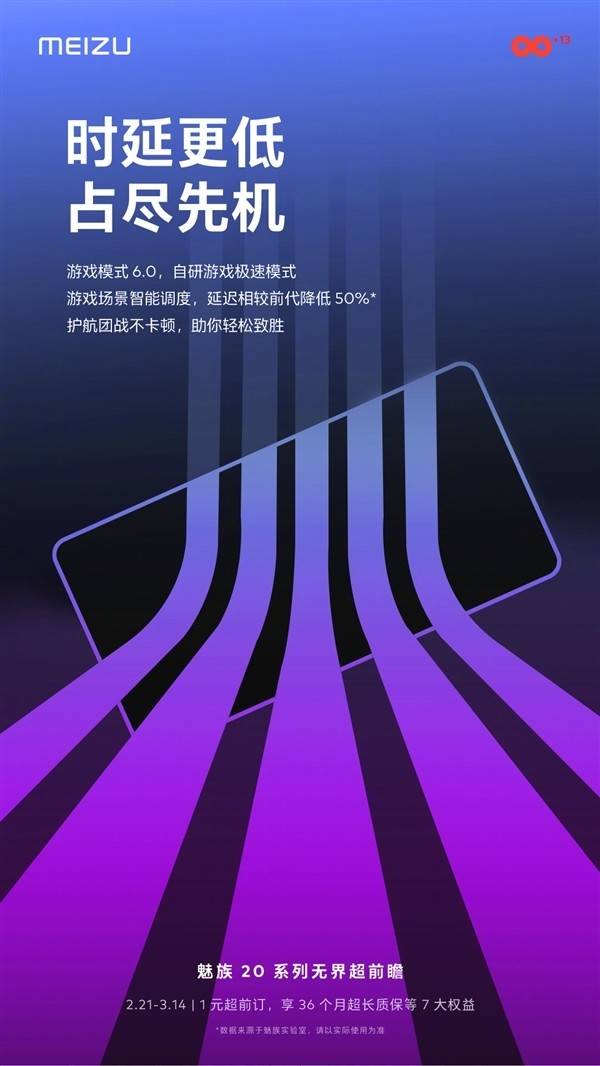 首发全新晋级游戏形式6.0 官宣魅族20系列延迟较前代产物骤降50%