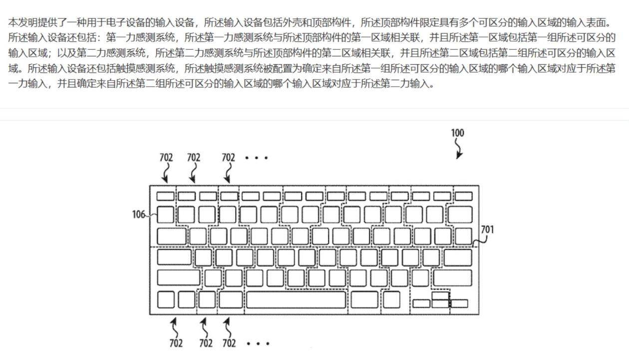 苹果无键键盘专利获授权