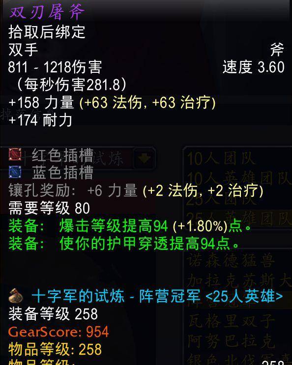 魔兽世界怀旧服：清点TOC最值钱的10件配备，258判决只能排第2