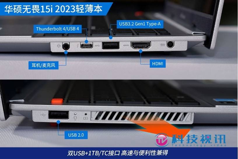 2.8K 13代酷睿高能轻薄本 华硕无畏15i 2023评测