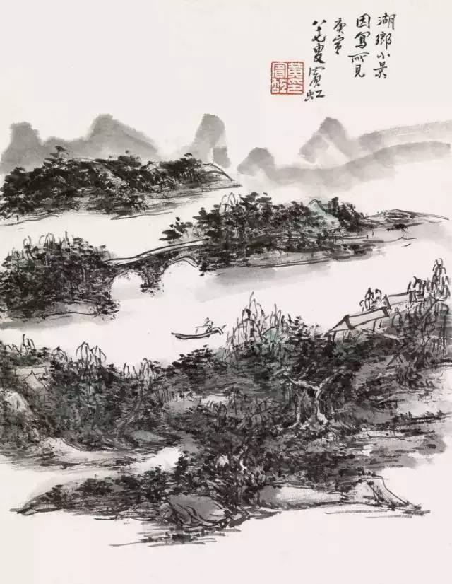 黄宾虹典范山川画高清全集，百看不厌！