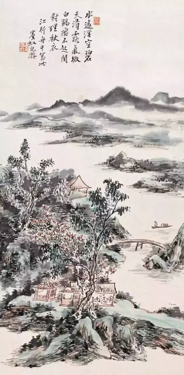 黄宾虹典范山川画高清全集，百看不厌！