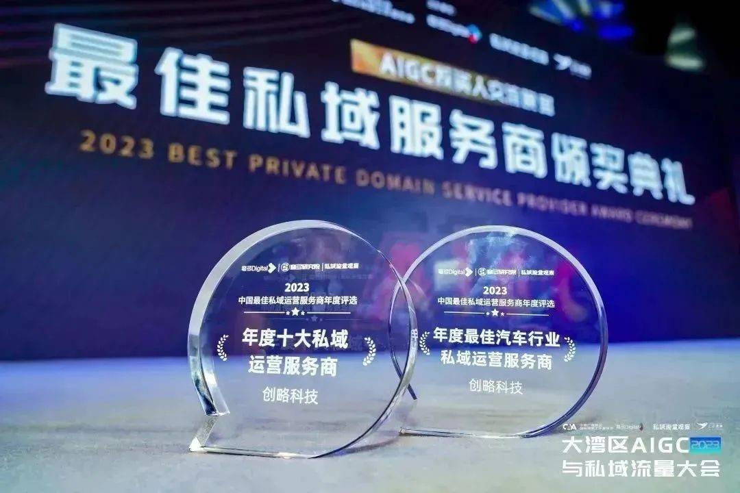 深挖私域价值!创略科技荣获年度私域运营服务商双料大奖