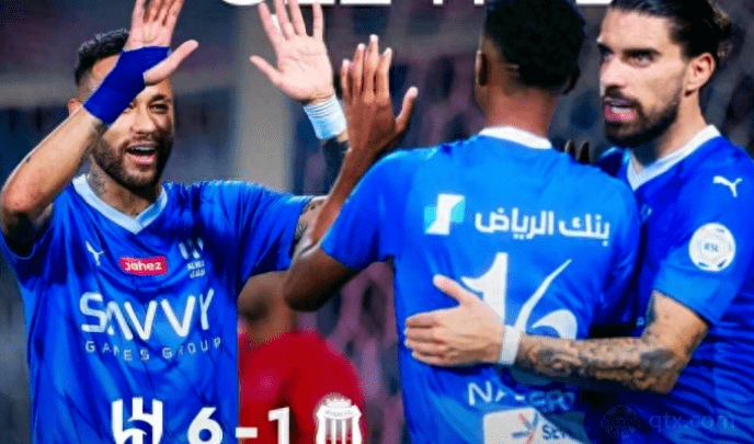 Neymar Makes Spectacular Debut for Riyadh Crescent, Leading Team to 6-1 Victory