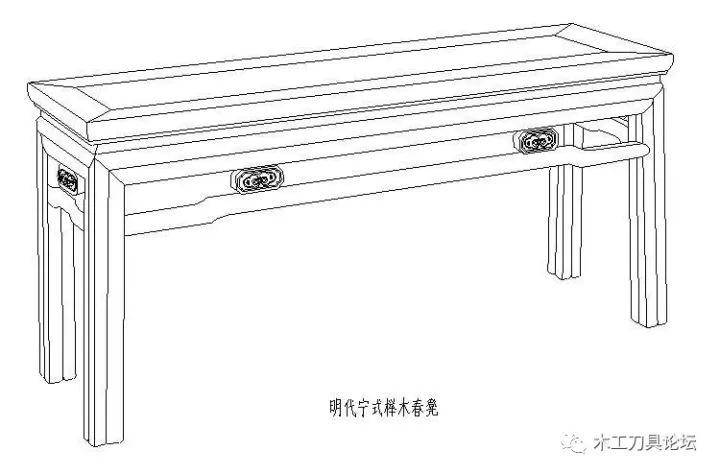 cad家具明清中式古典家具资料图集_俯视图