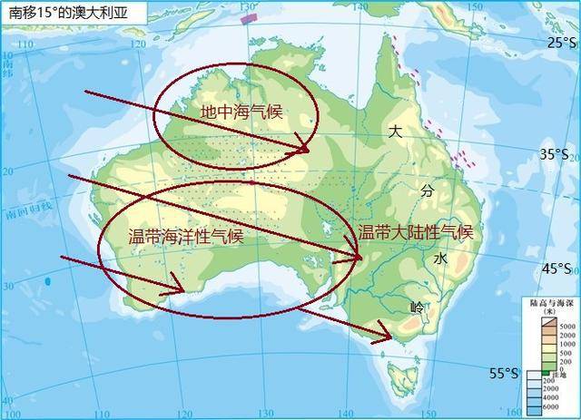 南移15度以后的澳大利亚气候分布图 返回搜             责任编辑