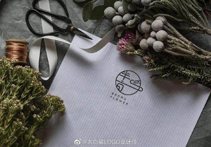 花艺品牌logo设计半亩