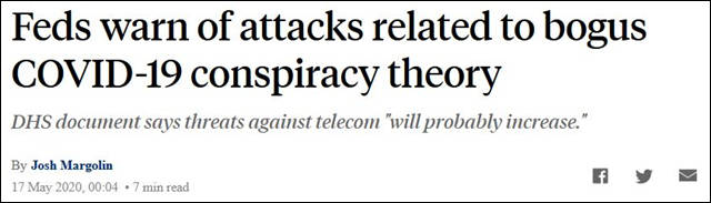 美官方警告：“5G致新冠”来美国了