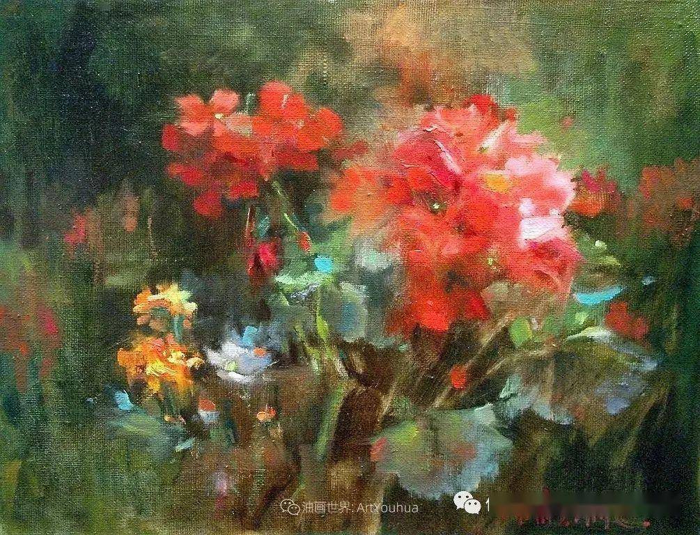 美国画家玛丽·麦克萨姆花卉油画作品欣赏(2)