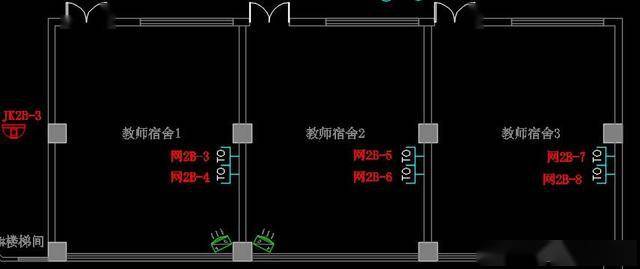 一套幼儿园智能化弱电cad设计图可以作为投标技术文件模板