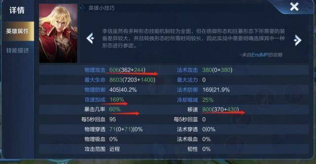 虽然李信被削弱,但是对于李信这个拥有双形态的英雄来说,也就是光信不
