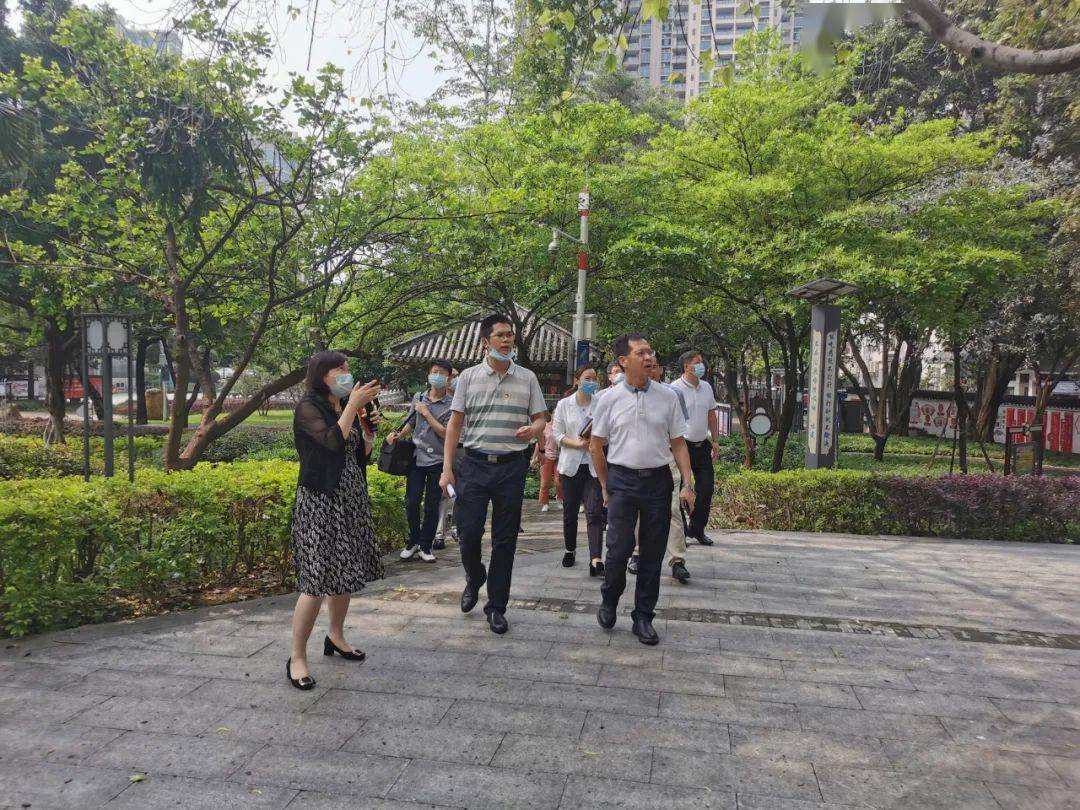 祖庙街道办事处主任肖映泽,党工委委员庞志成,叶少芝,苏李达旭,鲁涛