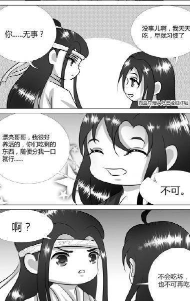 魔道祖师蓝忘机终于将魏无羡拐回家了叮嘱以后不准吃剩饭