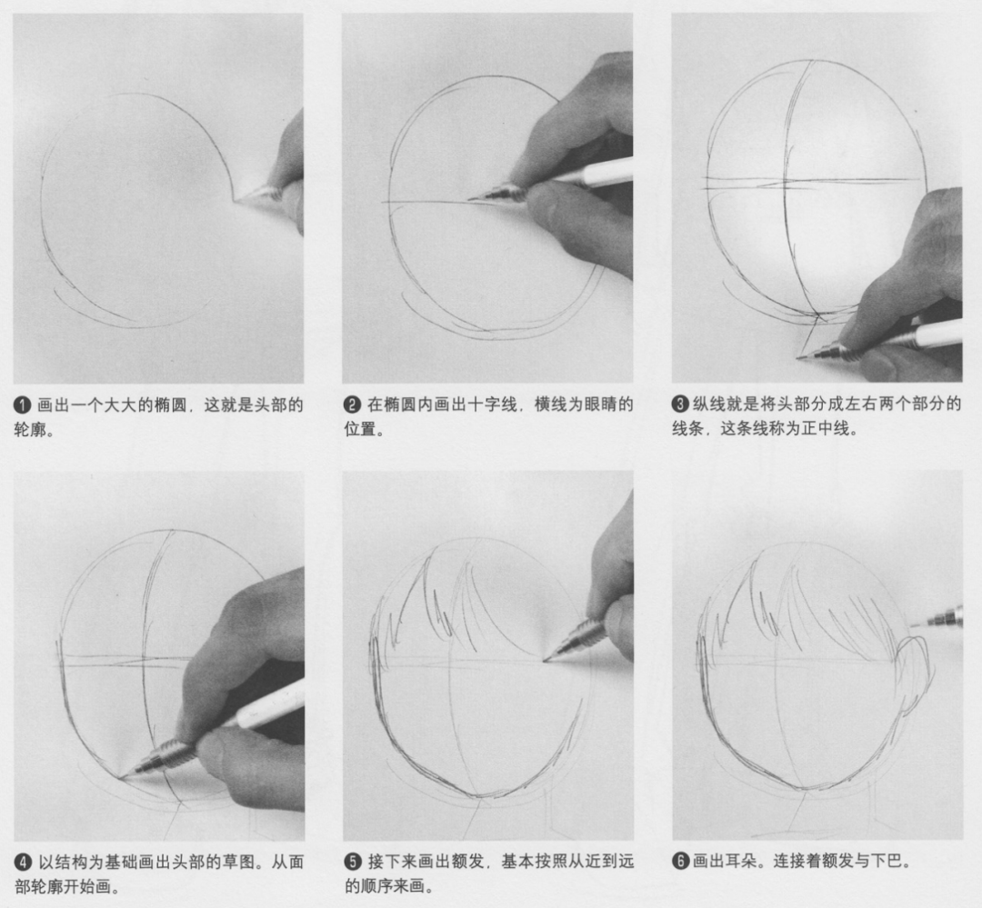 绘画技能干货 | 素描——动漫女性人物头部的画法