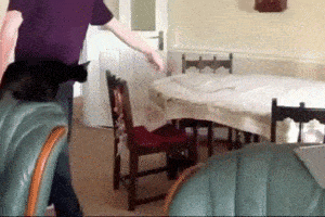 搞笑gif图:我有一只小毛驴,我从来也不骑!