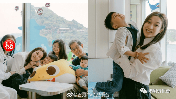 钟嘉欣大晒三代同堂全家福,你觉得是基因强大吗?