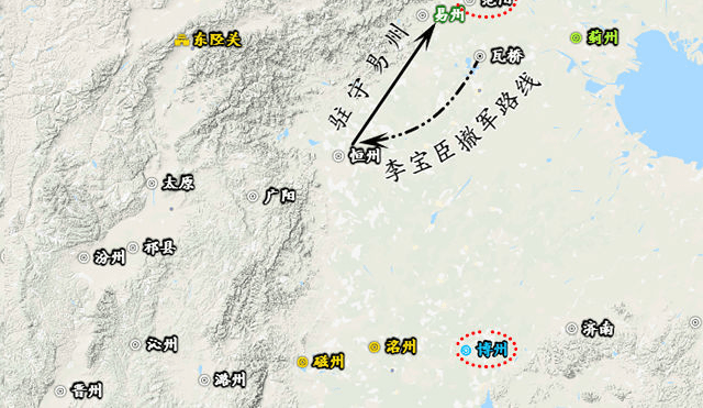 地图上的战争田承嗣侵犯四州之地九大节度使无功而返