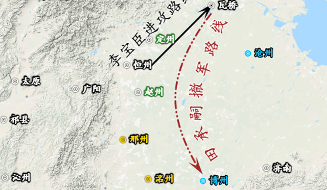 地图上的战争田承嗣侵犯四州之地九大节度使无功而返