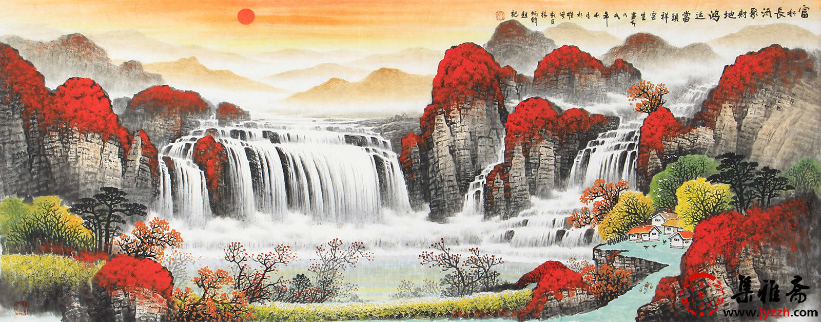 适合挂在办公室的字画,带你一览中国山水画中的乾坤
