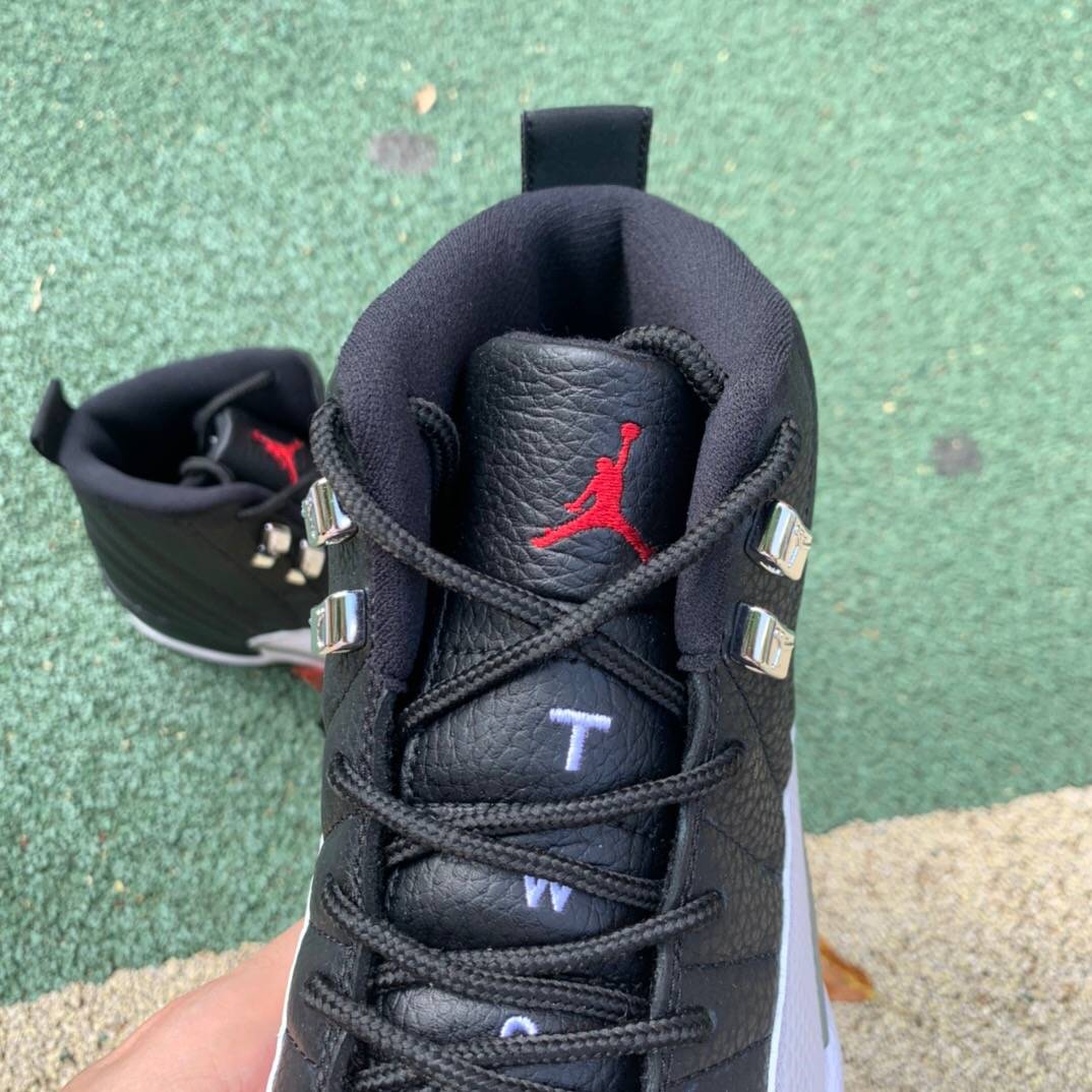 乔丹air jordan 12 playoffs 季后赛aj12代黑白篮球鞋