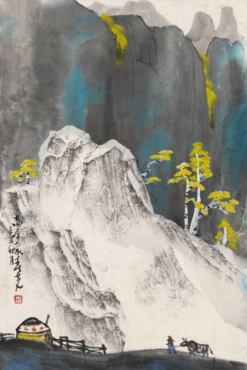 为西部山水立传舒春光大师开创边塞风情画