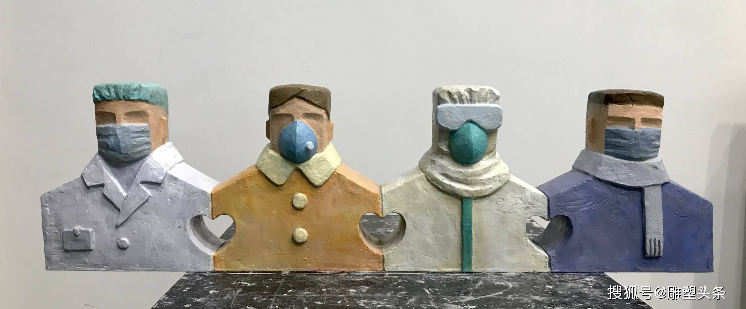静待花开西安抗击疫情线上雕塑展