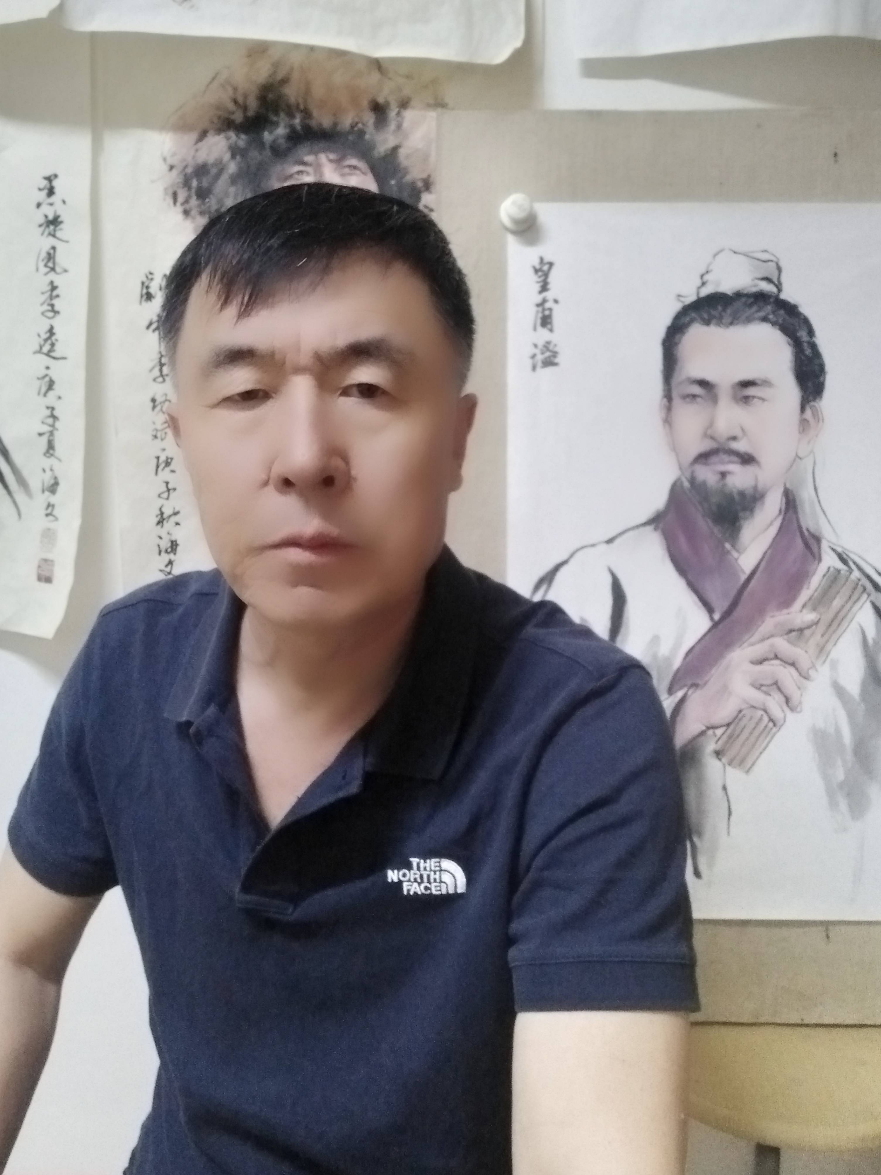 实力派人物肖像画家唐山李海文先生遗做