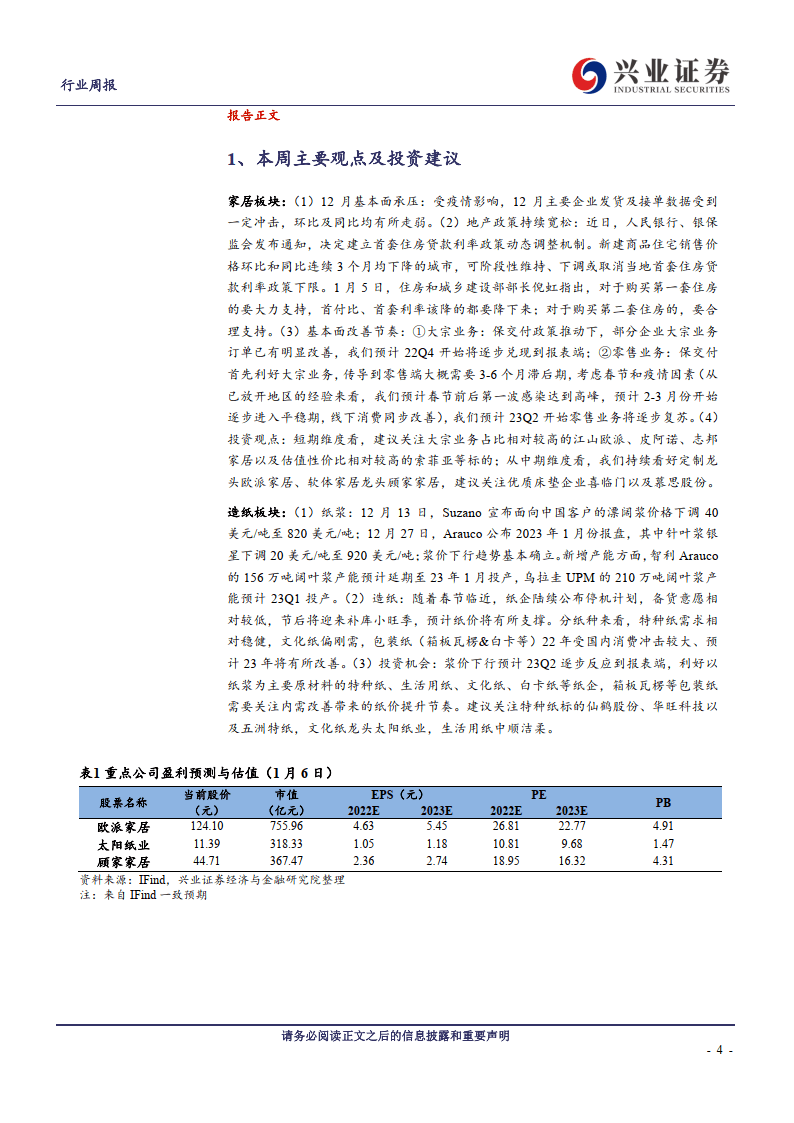 轻工造造周概念：受益于地产政策利好，家居板块估值持续修复(附下载)