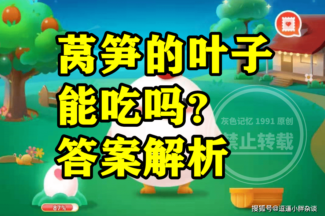 莴笋的叶子能不克不及吃呢？蚂蚁庄园莴笋叶子是能吃的吗谜底