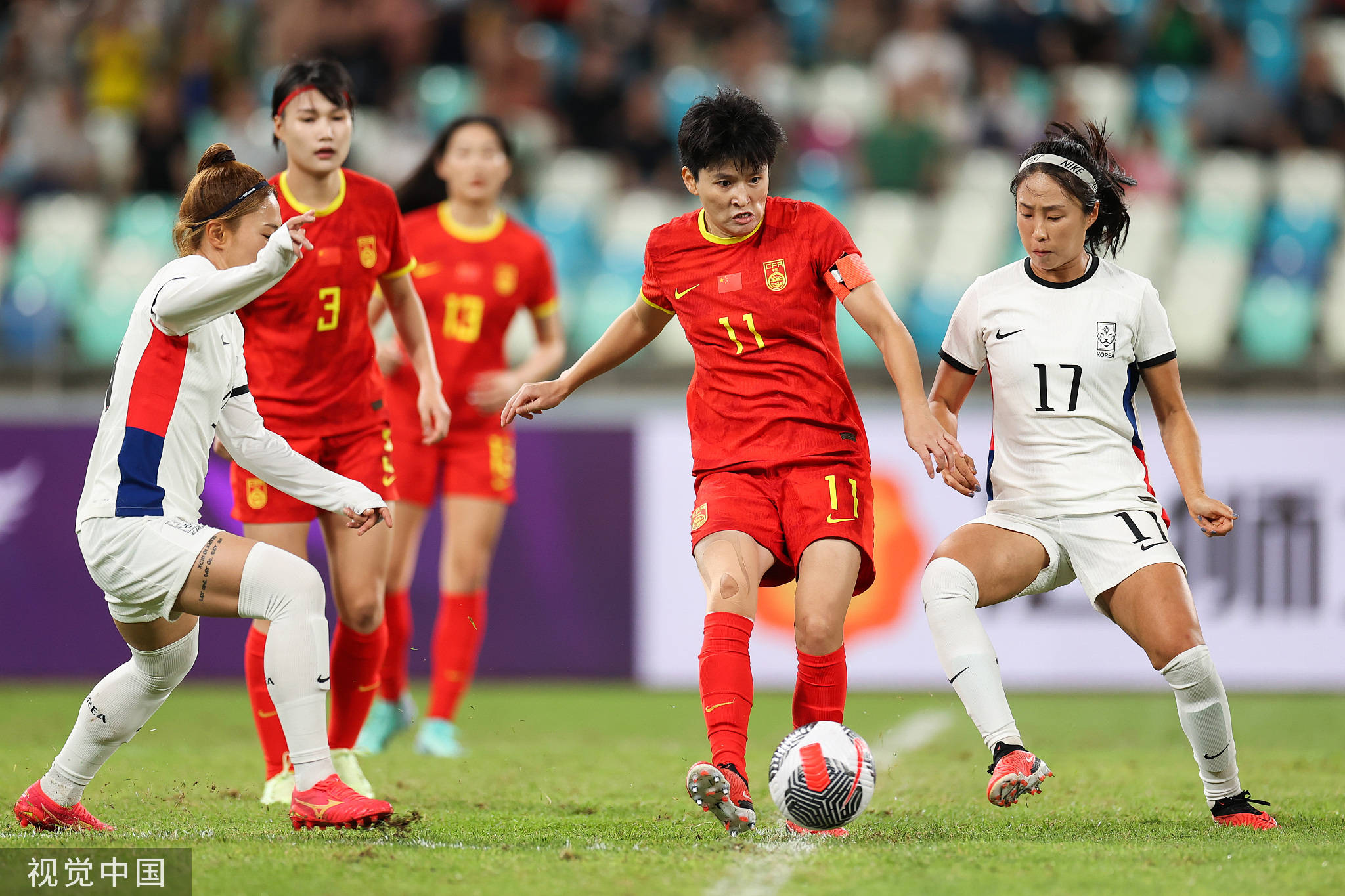 奥运资格后果了！中国女足暂0-1突然哑火韩国