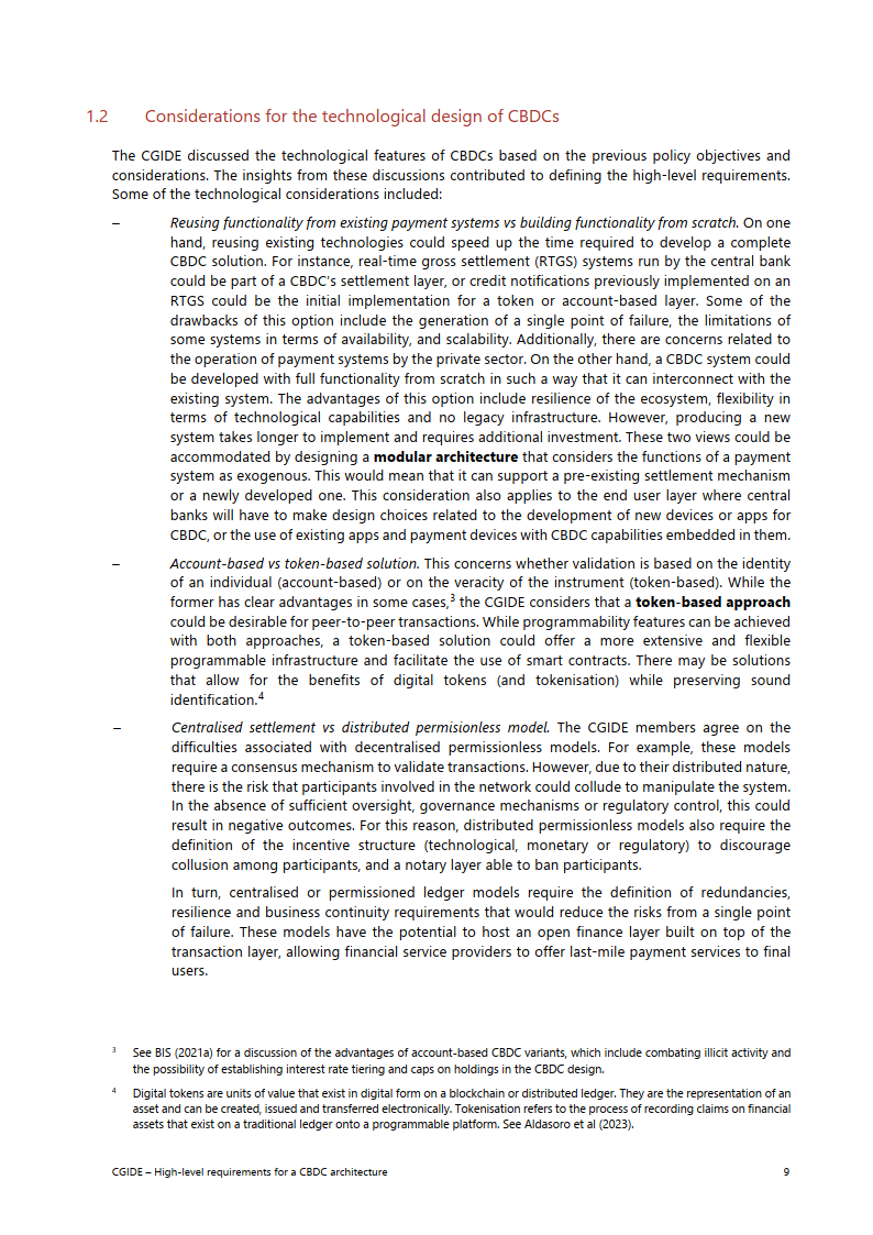 功能性中央银行数字货币（CBDC）架构的高级技术要求【英文版】（附下载）