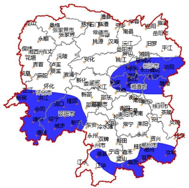 湖南发暴雨蓝色预警,地质灾害黄色预警!