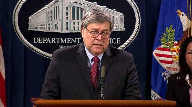 美国司法部长：有“外国势力”煽动暴力