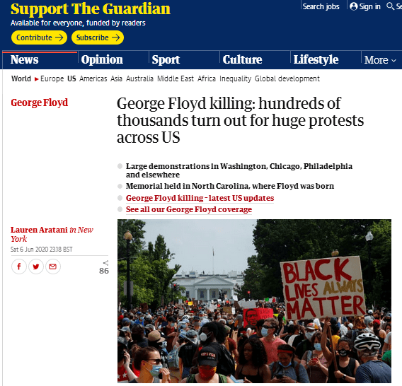 游行|抗议进入第12天，美媒：席卷华盛顿等数座城市，人数达创纪录水平