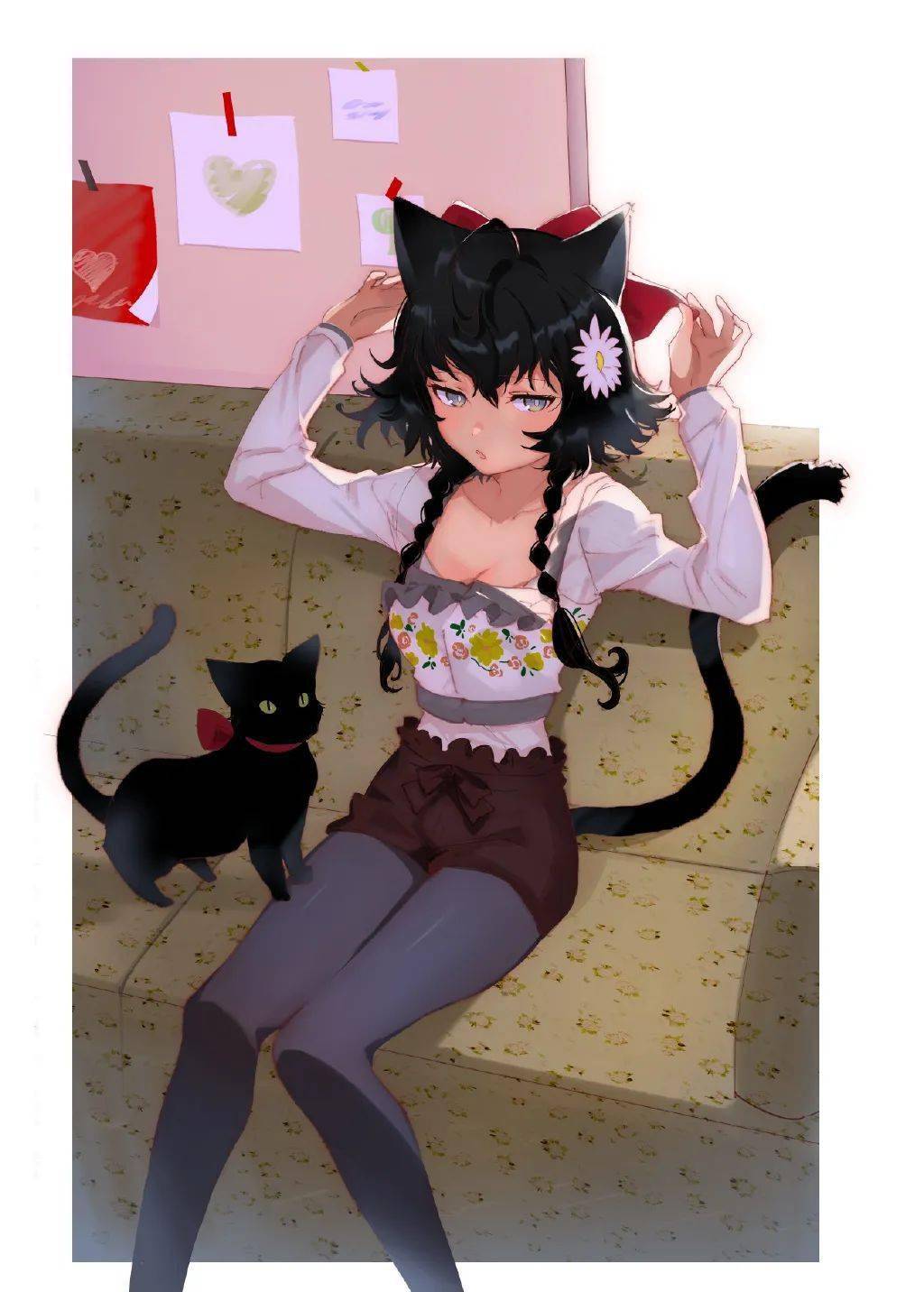 除了猫娘之外,还创作了许多fgo,动漫人物插画和一些原创作品,质量都