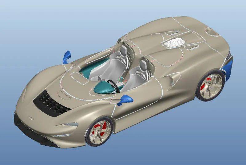 tecnomodel 发布  :   比例 mclaren elva 2020 汽车模型计划及 cad