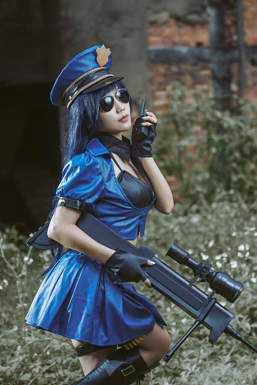 英雄联盟 皮城女警 cosplay