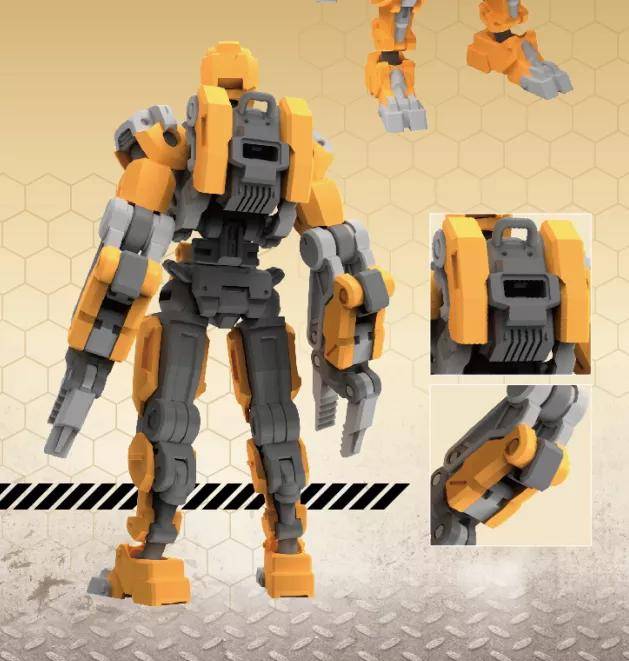 模玩资讯:国模新品 傀甲小队 工业三式 1/24 拼装模型