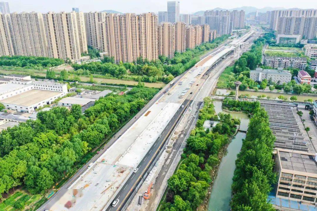 萧山风情大道部分高架下方快车道通车!快速路建设有新